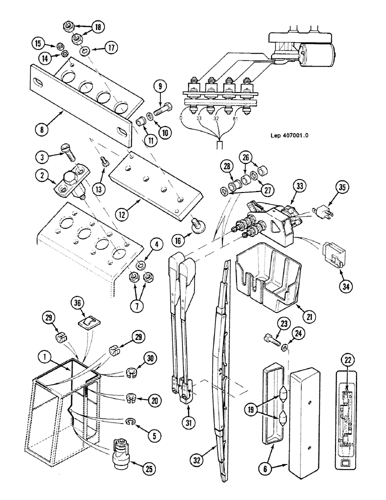 Схема запчастей Case 688C - (4-24) - CAB ELECTRIC CIRCUIT, (XXXXX-) (06) - ELECTRICAL SYSTEMS