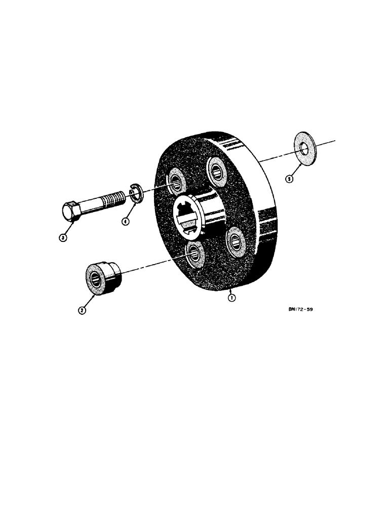 Схема запчастей Case 420B - (014[1]) - HYDRAULIC PUMP DRIVE COUPLING (01) - ENGINE