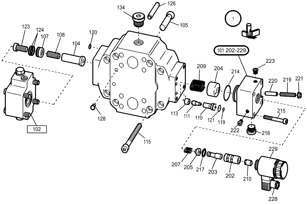 Схема запчастей Case 221D - (24.150[002]) - ADJUSTABLE CYLIND. (S/N 581101-UP) (35) - HYDRAULIC SYSTEMS