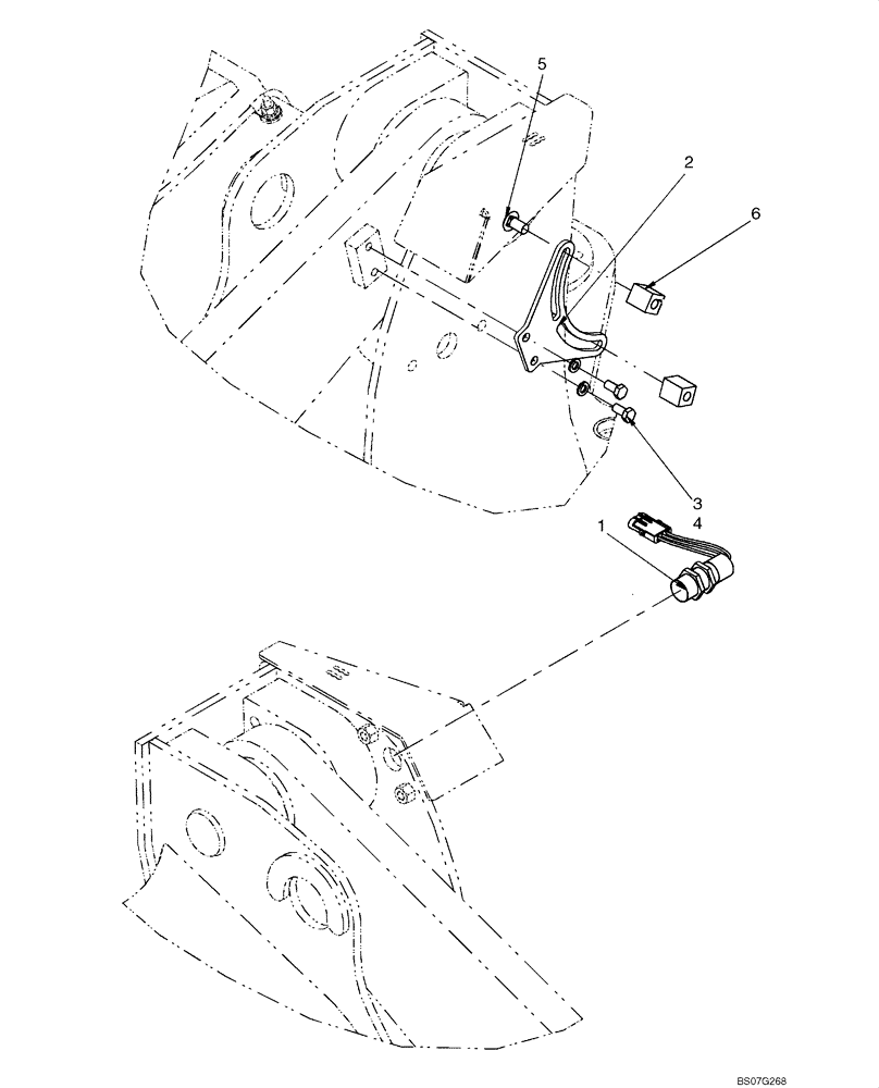 Схема запчастей Case 521F - (55.420.06) - CONTROL - BUCKET HEIGHT AND RETURN-TO-TRANSPORT (XR LOADER) (55) - ELECTRICAL SYSTEMS