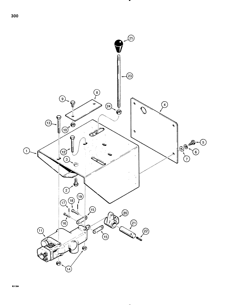 Схема запчастей Case SD100 - (300) - LINE LAYER LIFT CONTROLS, USED WITH OR WITHOUT MECHANICAL ANGLING BACKFILL BLADE (35) - HYDRAULIC SYSTEMS