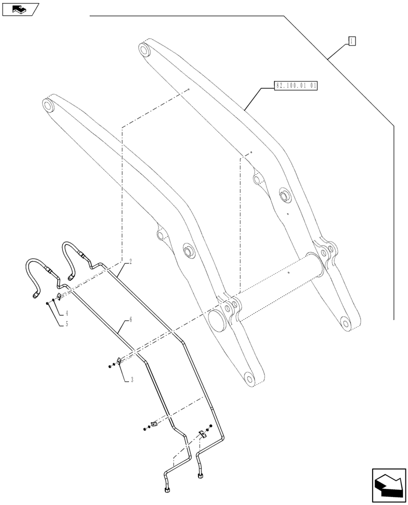 Схема запчастей Case 580SN - (88.035.22[03]) - DIA KIT, MECH CONTROLS, 3 SPOOLS, STANDARD TRANSMISSION (88) - ACCESSORIES