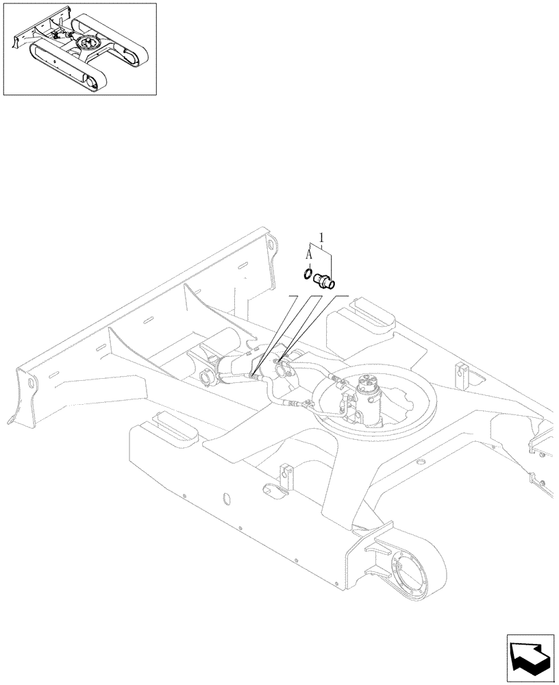 Схема запчастей Case CX31B - (3.051[02]) - DOZER BLADE CYLINDER LINES (35) - HYDRAULIC SYSTEMS