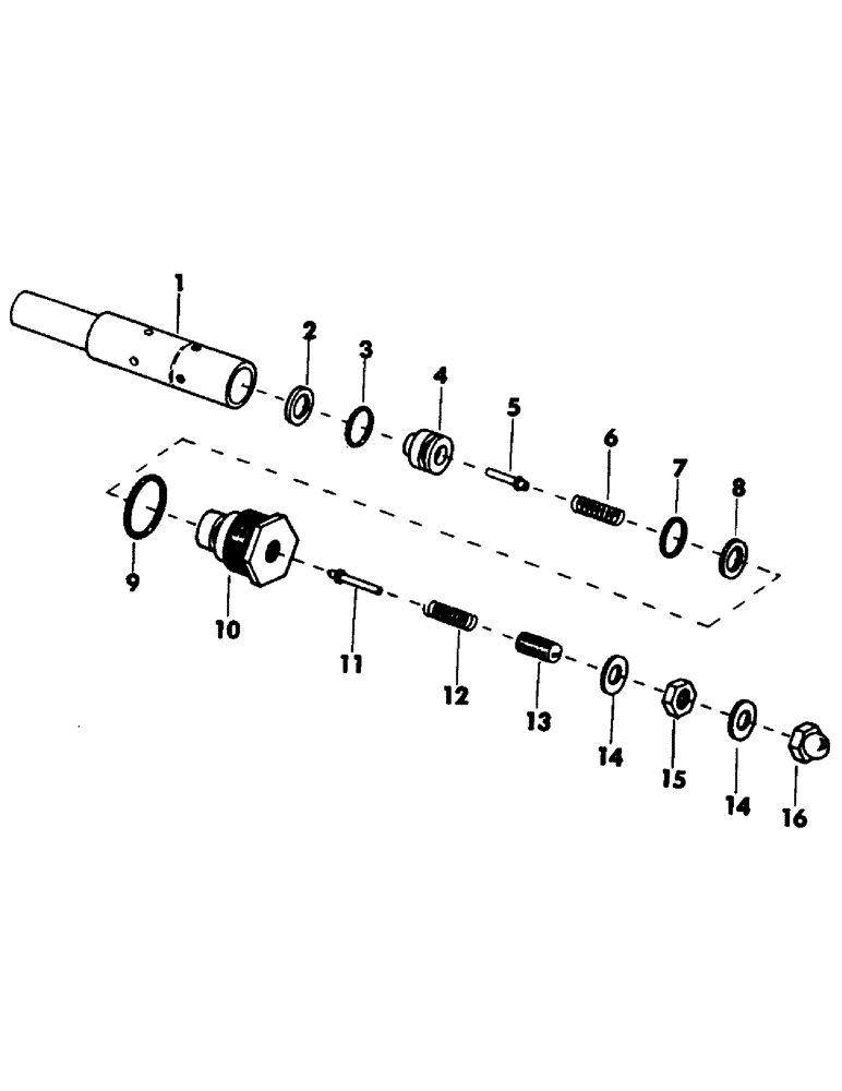 Схема запчастей Case 50 - (129) - MAIN RELIEF CARTRIDGE (35) - HYDRAULIC SYSTEMS