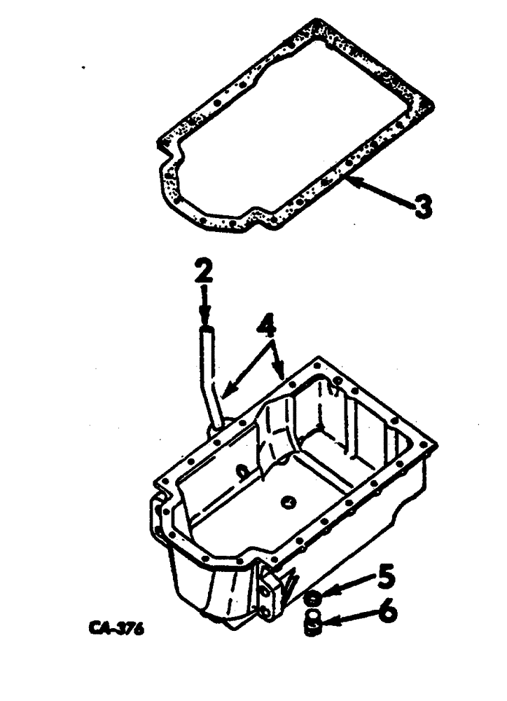 Схема запчастей Case 3400 - (111) - CRANKCASE OIL PAN (10) - ENGINE