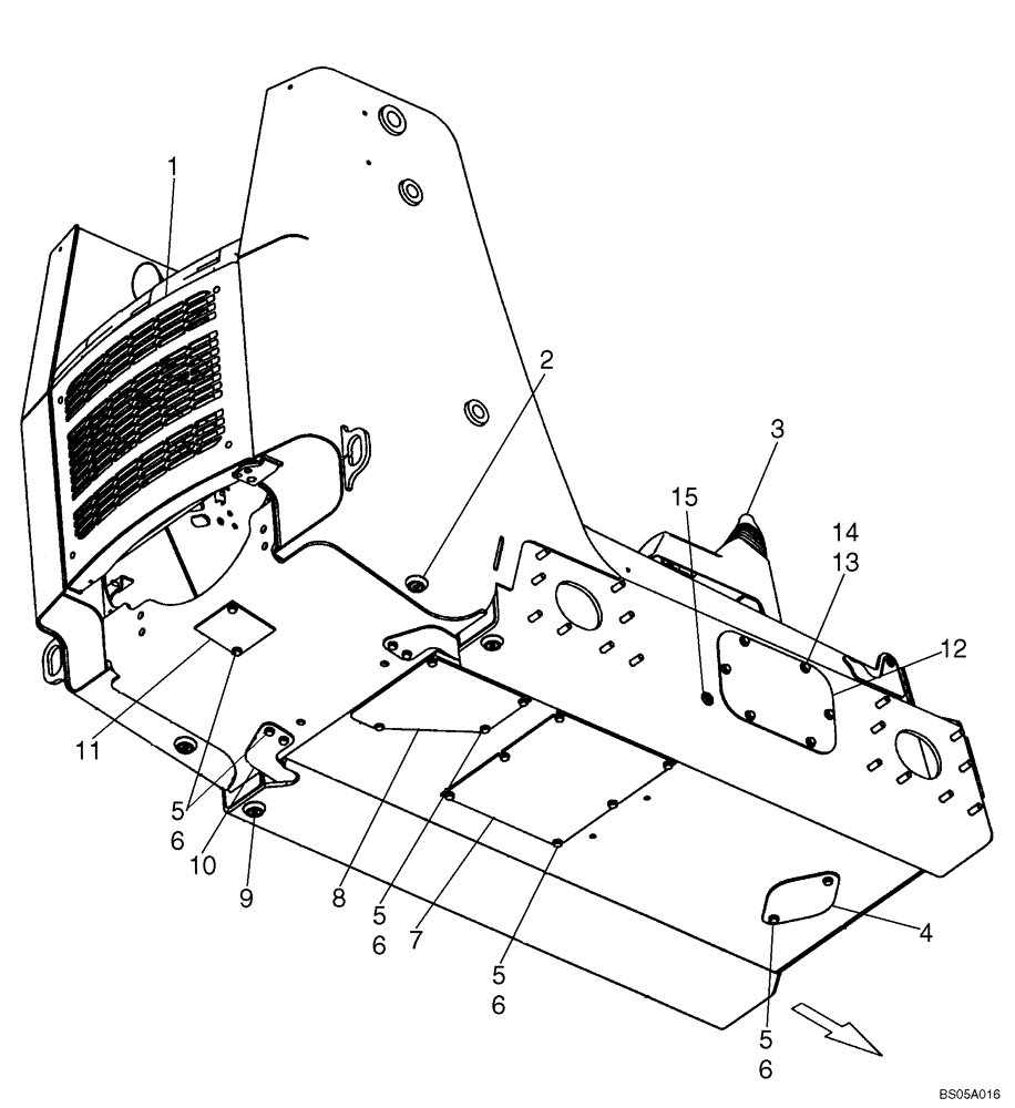 Схема запчастей Case 450 - (09-09) - CHASSIS (450) (09) - CHASSIS