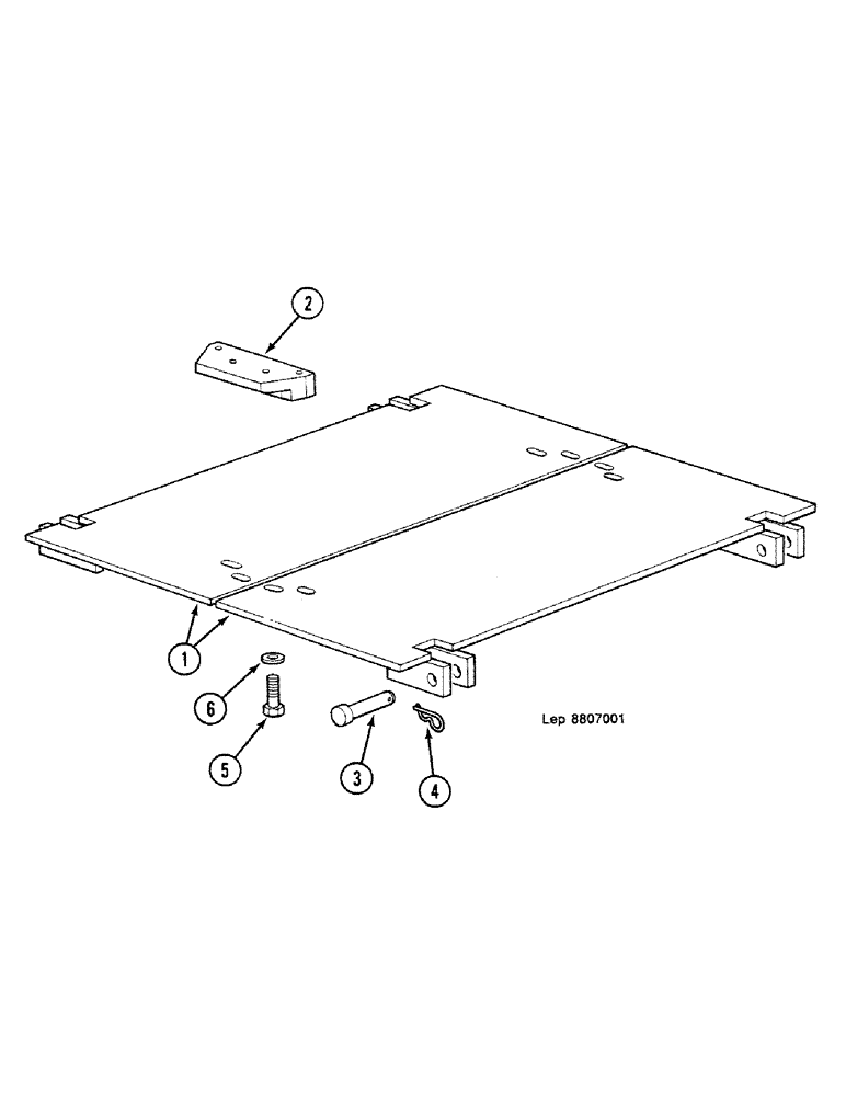 Схема запчастей Case 688C - (5-22) - TURNING JOINT PROTECTION, (-11075) (04) - UNDERCARRIAGE