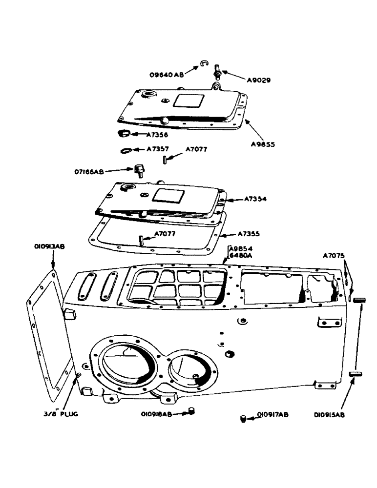 Схема запчастей Case 425 - (081) - TRANSMISSION CASE (21) - TRANSMISSION