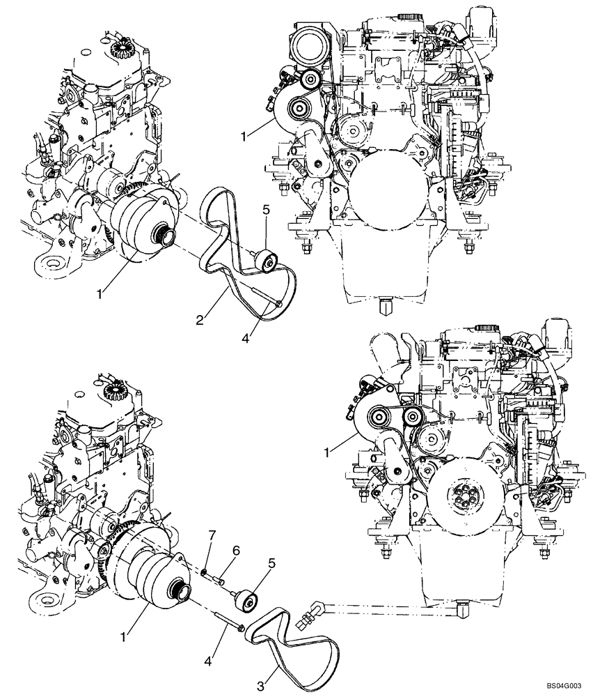 Схема запчастей Case 721D - (04-01) - ALTERNATOR (04) - ELECTRICAL SYSTEMS