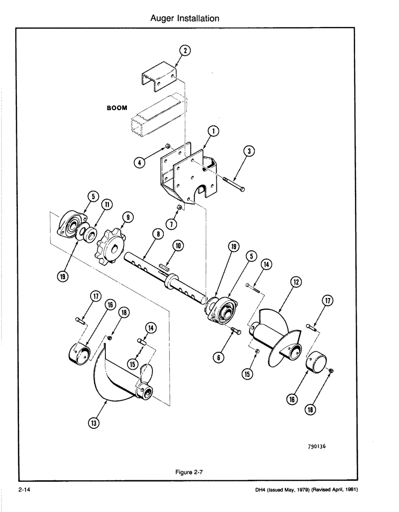 Схема запчастей Case DH4 - (2-14) - AUGER INSTALLATION (89) - TOOLS