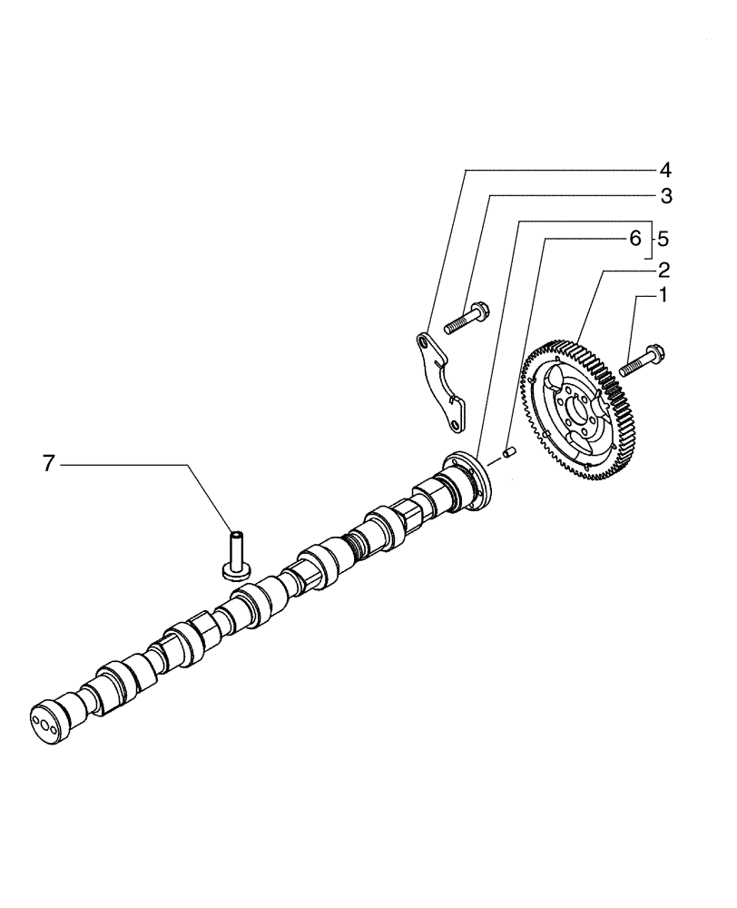 Схема запчастей Case 865B - (02-11[01]) - CAMSHAFT (02) - ENGINE