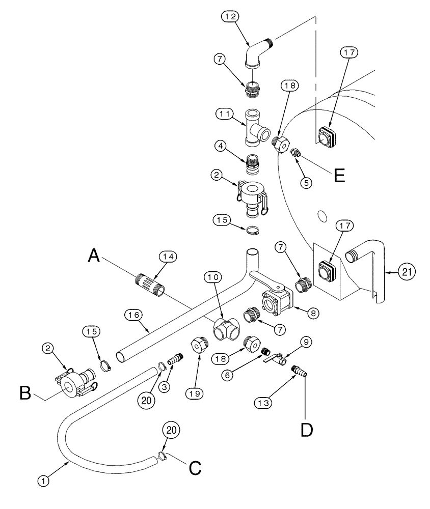 Схема запчастей Case BPG335 - (09-03) - BPG335 PUMP, INJECTOR SYSTEM 