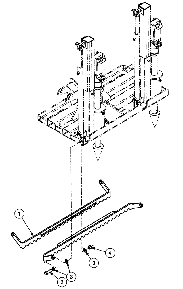 Схема запчастей Case 6010 - (09-14) - STABILIZER - GRIP PLATE (89) - TOOLS