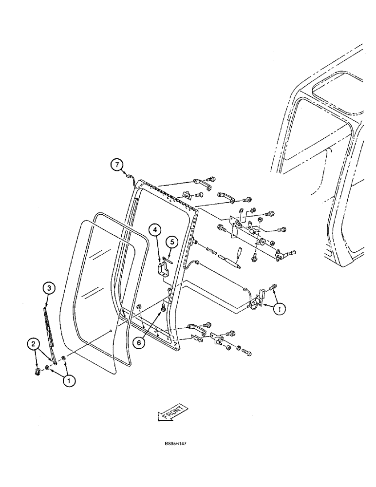 Схема запчастей Case 9060B - (4-38) - WINDSHIELD WIPER (04) - ELECTRICAL SYSTEMS