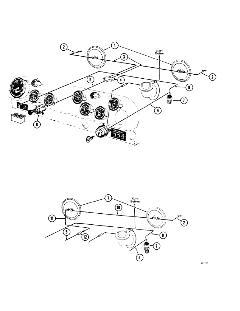 Схема запчастей Case W10B - (082) - FRONT LIGHTS AND WIRING, GAS AND DIESEL ELECTRICAL SYSTEMS (04) - ELECTRICAL SYSTEMS