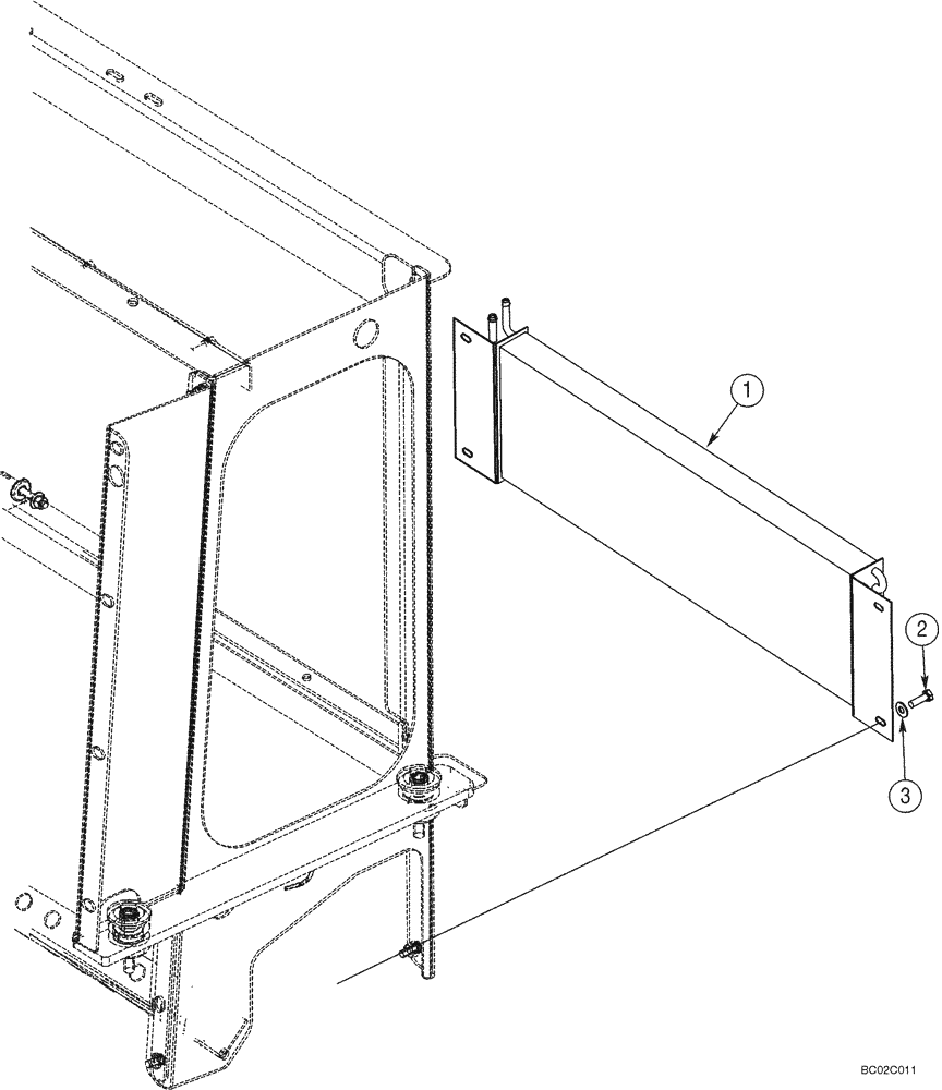 Схема запчастей Case 821C - (03-04) - COOLER - FUEL (03) - FUEL SYSTEM