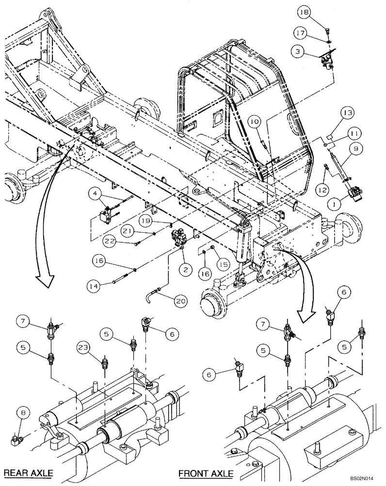 Схема запчастей Case 686GXR - (5-06A) - STEERING & BRAKE HYDRAULICS (SERIES 2 ASN 686G JFE0000705; 686GXR JFE0001847; 688G JFE0003612) (05) - STEERING