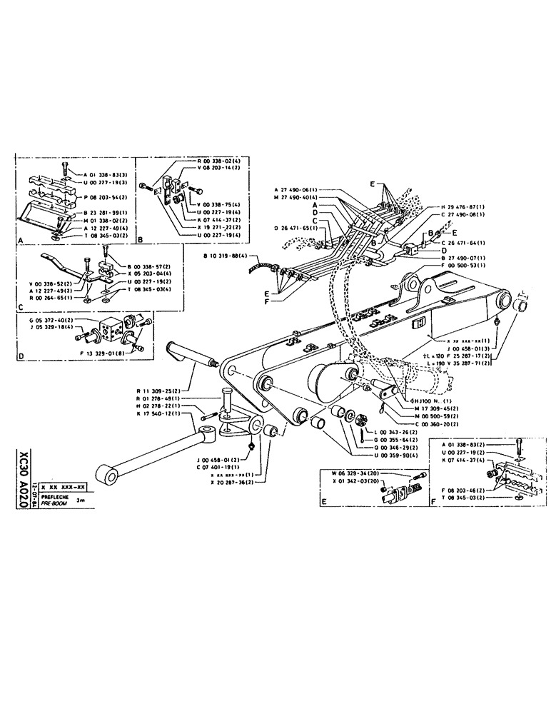 Схема запчастей Case 160CL - (276) - PRE-BOOM (09) - BOOMS