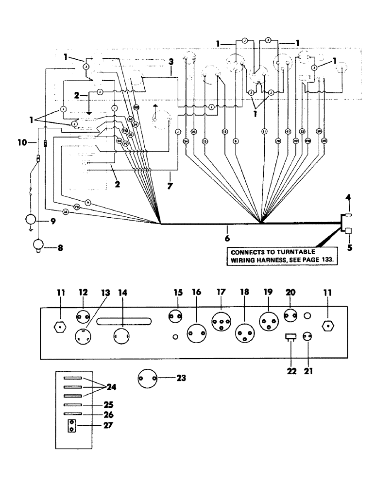 Схема запчастей Case 50 - (131) - INSTRUMENT PANEL WIRING HARNESS & ELECTRICAL COMPONENTS (55) - ELECTRICAL SYSTEMS