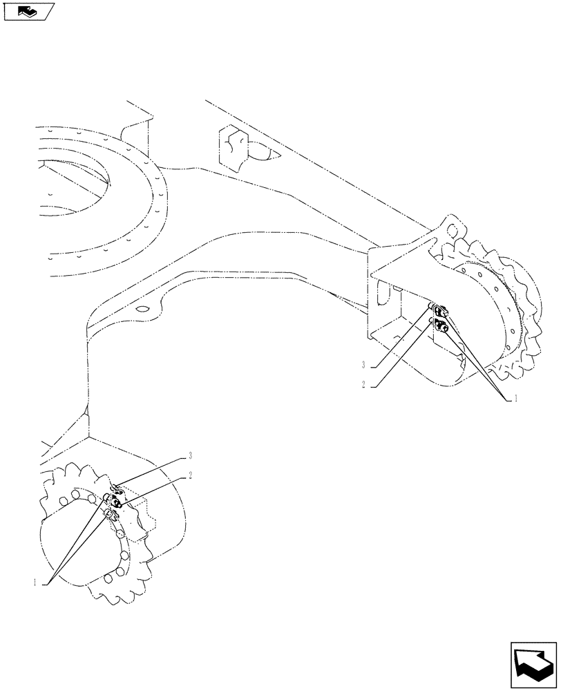 Схема запчастей Case CX55BMSR - (02-015[00]) - HYD LINES, PROPEL (35) - HYDRAULIC SYSTEMS