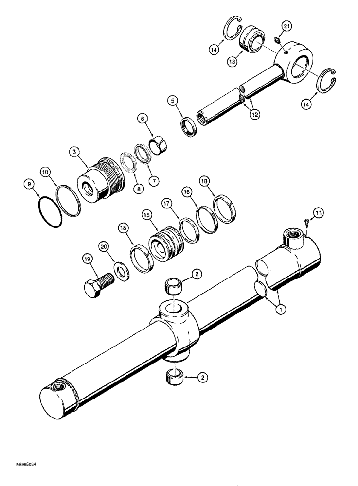 Схема запчастей Case 1150G - (8-026) - LIFT CYLINDERS (07) - HYDRAULIC SYSTEM