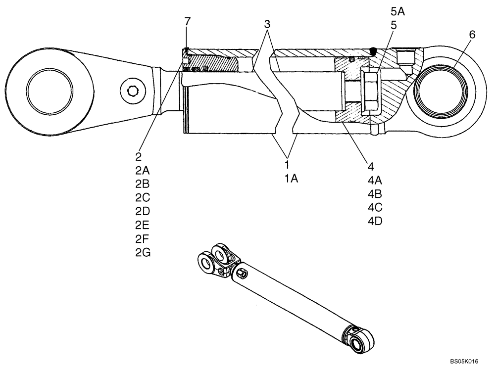 Схема запчастей Case 521D - (08-28B) - CYLINDER ASSY - LOADER LIFT ( Z-BAR/XT LOADER) (08) - HYDRAULICS