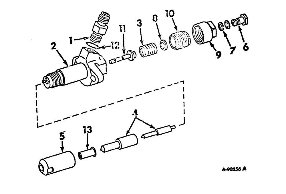 Схема запчастей Case 3400 - (134) - INJECTION NOZZLE (10) - ENGINE