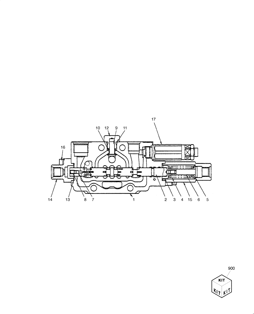 Схема запчастей Case CX22B - (HC011-01[1]) - HYDRAULIC CONTROL VALVE - COMPONENTS (BOOM) (35) - HYDRAULIC SYSTEMS