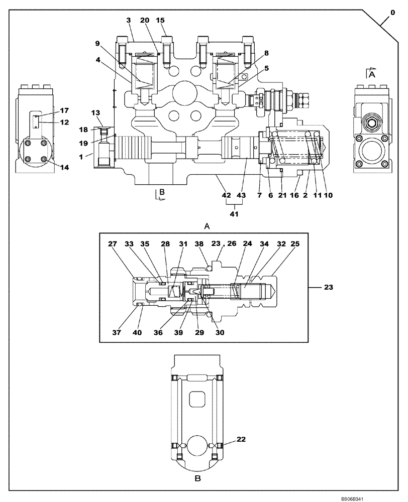 Схема запчастей Case CX800 - (08-86) - SAFETY VALVE - DIPPER CYLINDER (08) - HYDRAULICS