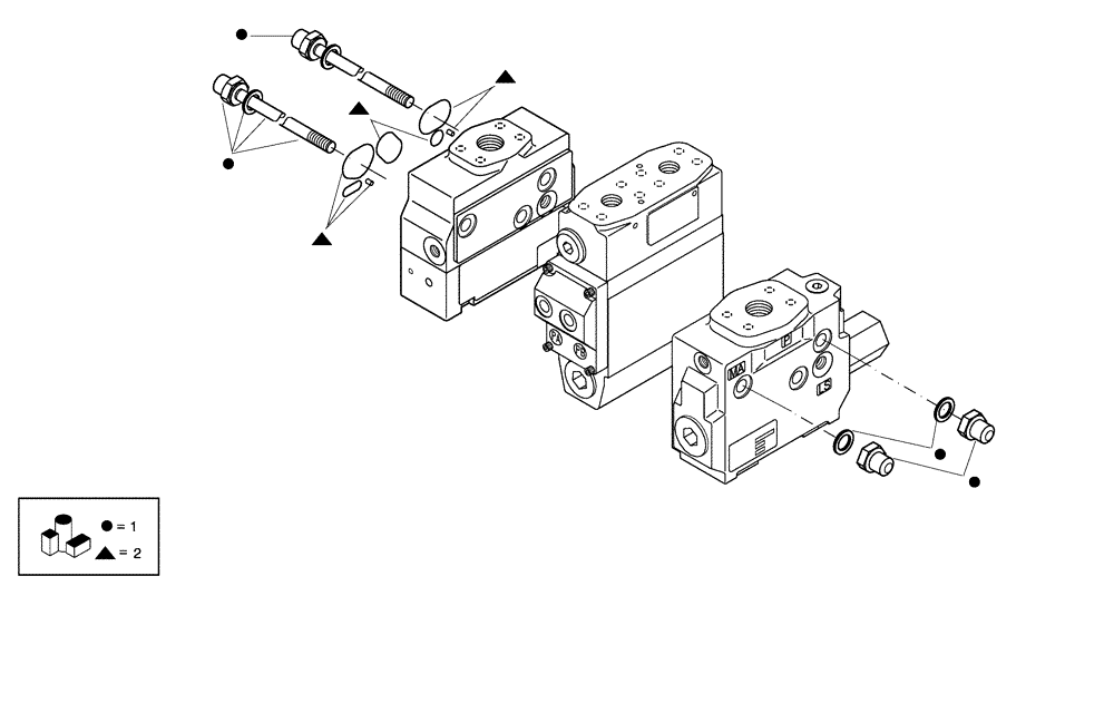 Схема запчастей Case 330 - (72H05000001[01]) - DUMPING SYSTEM - DISTRIBUTION VALVE (19) - OPTIONS