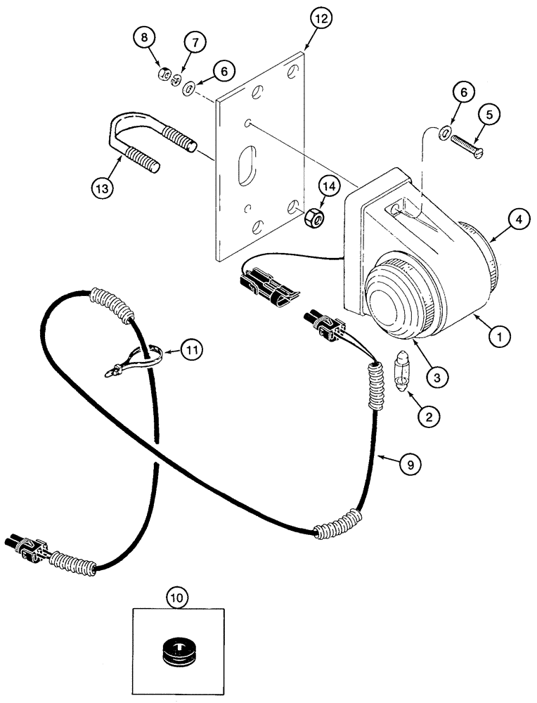 Схема запчастей Case 921C - (04-28) - LAMPS - CLEARANCE, FRONT AND REAR (04) - ELECTRICAL SYSTEMS