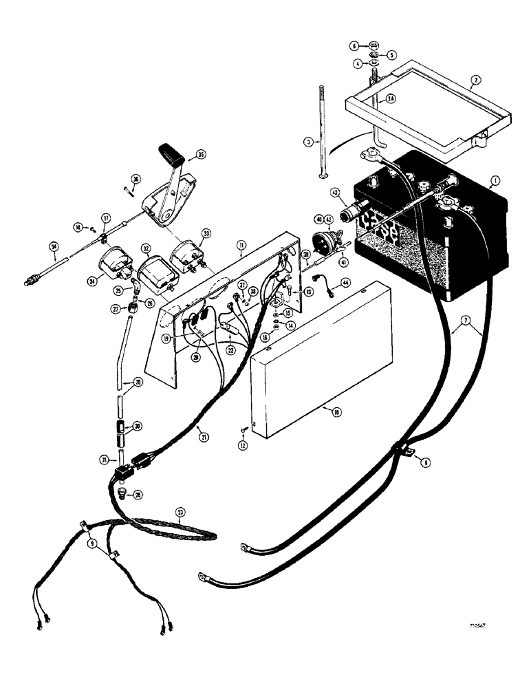 Схема запчастей Case 1500-SERIES - (026) - ELECTRICAL AND INSTRUMENT PANEL, MODELS 1530 AND 1537 (55) - ELECTRICAL SYSTEMS