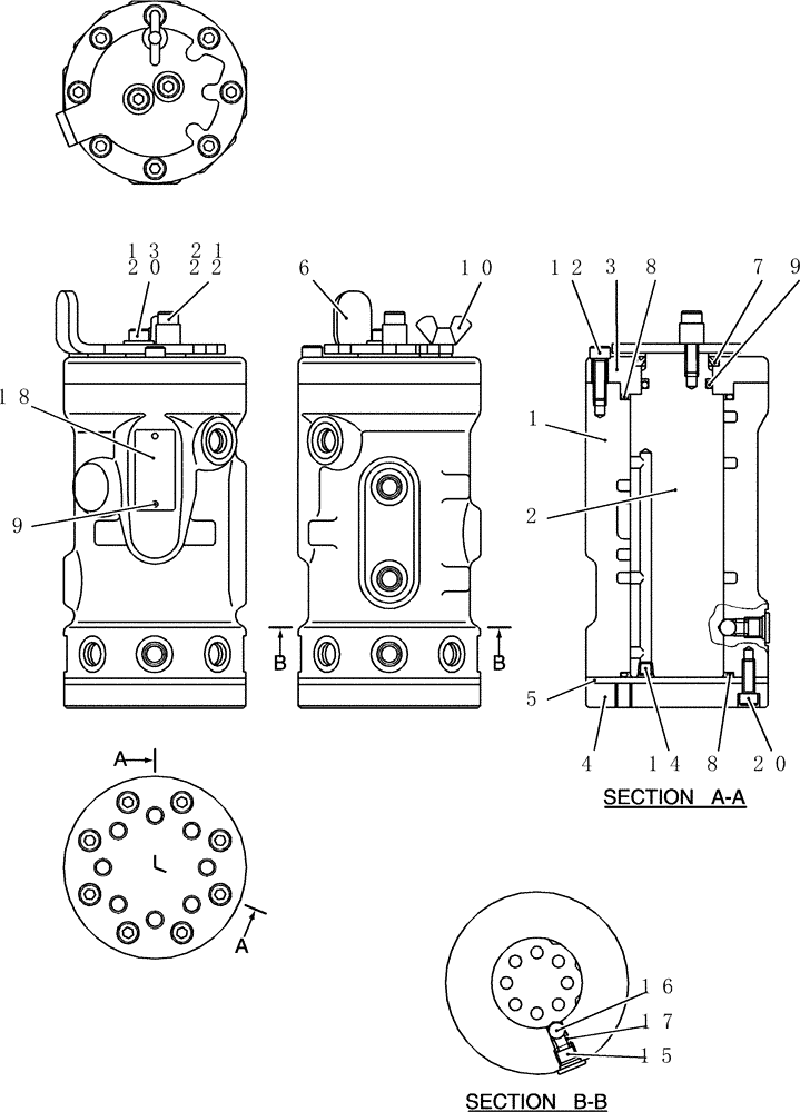 Схема запчастей Case CX50B - (HC885) - VALVE ASSEMBLY, SELECTOR (35) - HYDRAULIC SYSTEMS