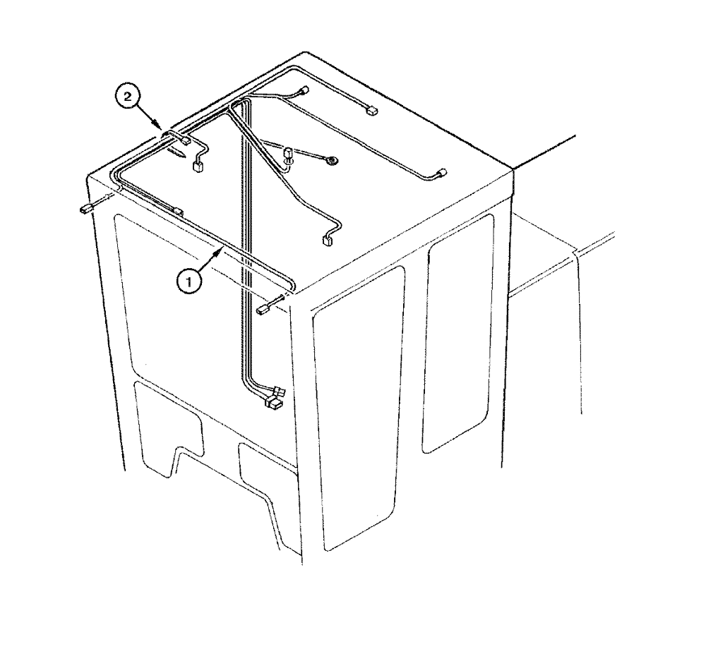 Схема запчастей Case 865 DHP - (4-040) - ELECTRIC SYSTEM - CAB (04) - ELECTRICAL SYSTEMS