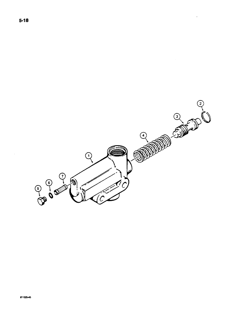 Схема запчастей Case W14C - (5-18) - FLOW CONTROL VALVE (05) - STEERING