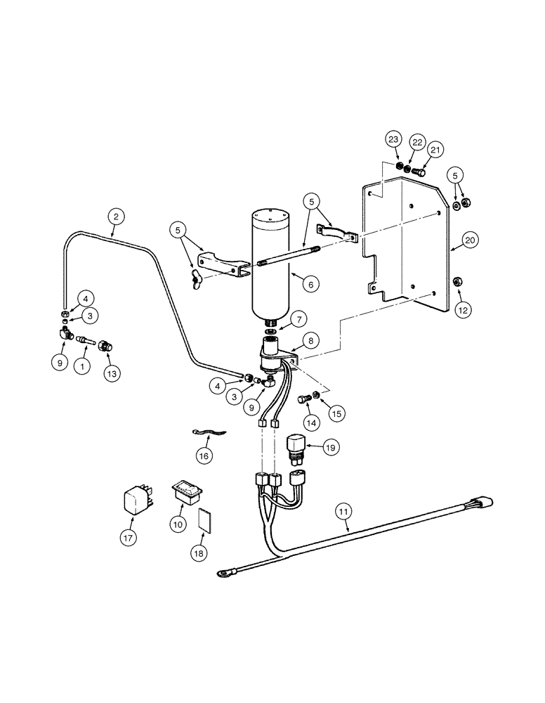 Схема запчастей Case 845 - (04-56[01]) - COLD START SYSTEM (04) - ELECTRICAL SYSTEMS