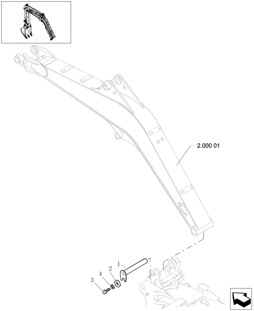 Схема запчастей Case CX31B - (2.000[02]) - BOOM ASSEMBLY (84) - BOOMS, DIPPERS & BUCKETS