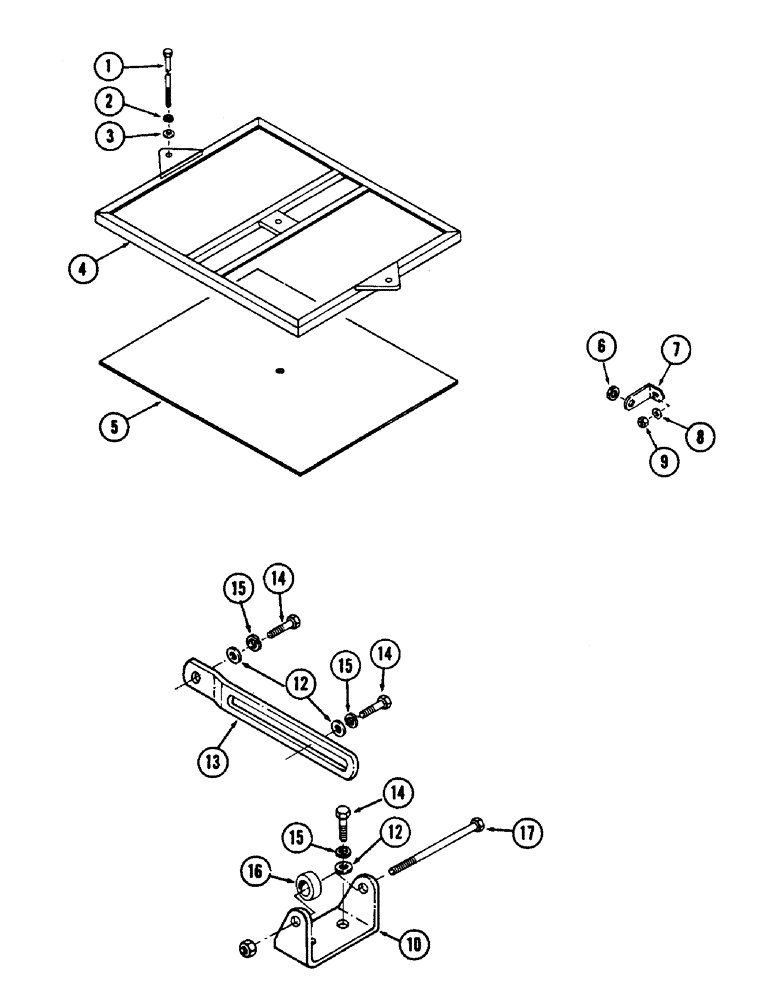 Схема запчастей Case 880B - (052) - ELECTRICAL MOUNTING PARTS (06) - ELECTRICAL SYSTEMS