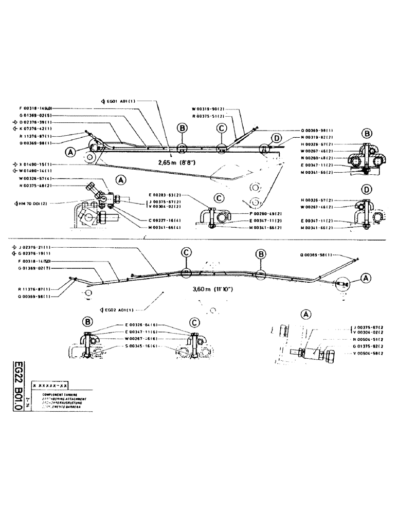 Схема запчастей Case GC120 - (265) - EARTHBORING ATTACHMENT 