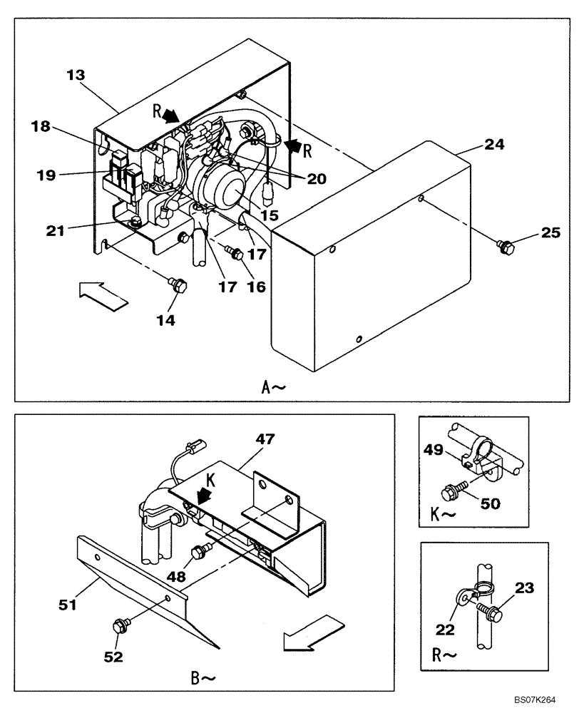 Схема запчастей Case CX225SR - (04-07) - HARNESS, MAIN - RELAY PANEL (04) - ELECTRICAL SYSTEMS