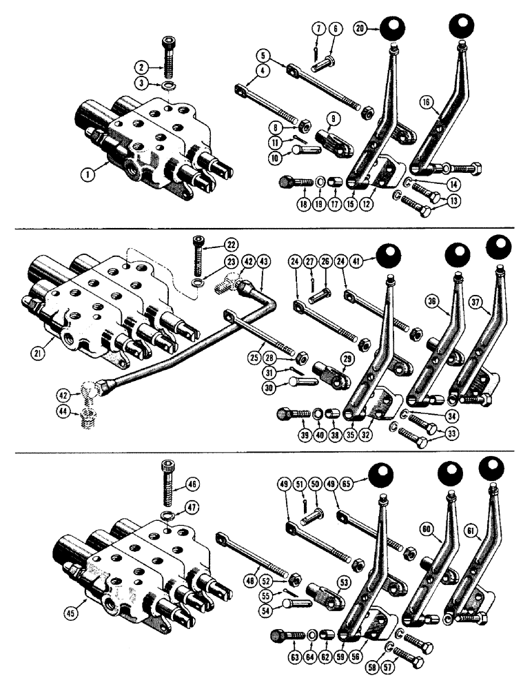 Схема запчастей Case 600 - (228) - DUAL AND PULL-BEHIND INSTALLATION, VALVE SYSTEMS FOR PULL-BEHIND COMBINATION (FROM S/N 7060799) (05) - UPPERSTRUCTURE CHASSIS