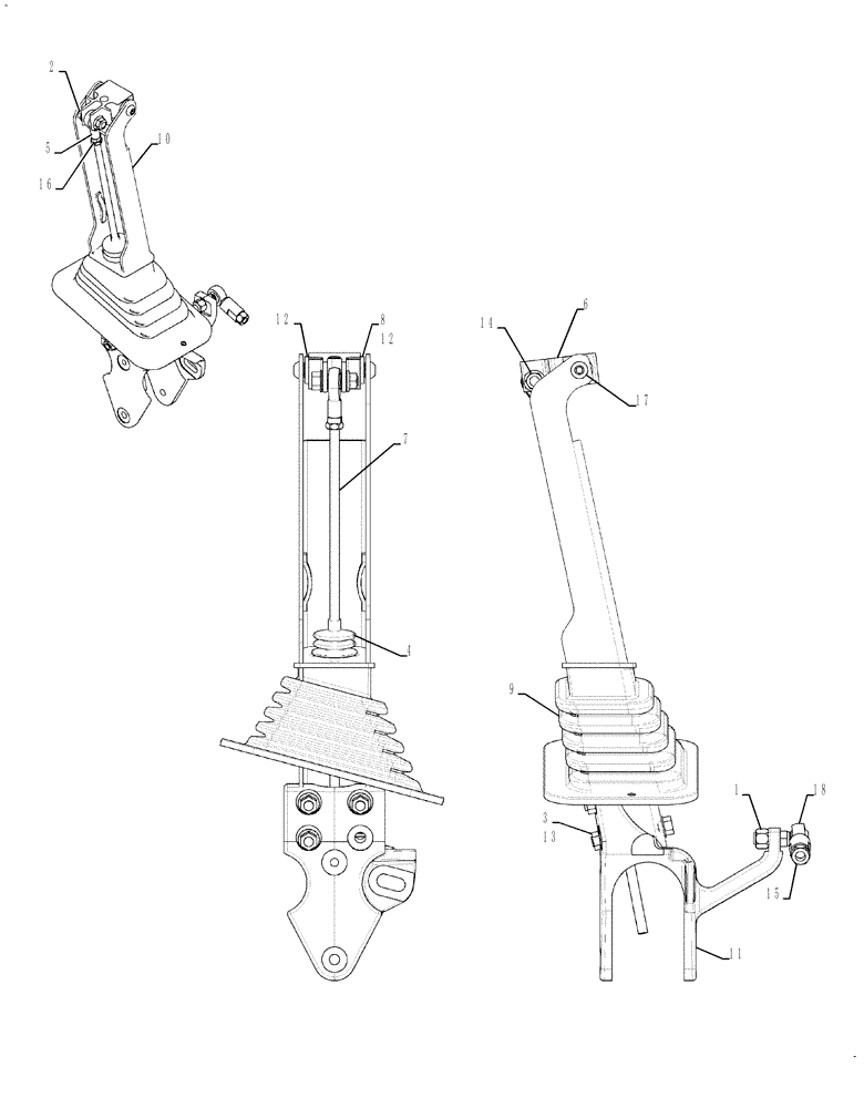 Схема запчастей Case TR270 - (55.512.CL[08]) - HAND CONTROLS, HANDLE LH (ALL CASE) (55) - ELECTRICAL SYSTEMS