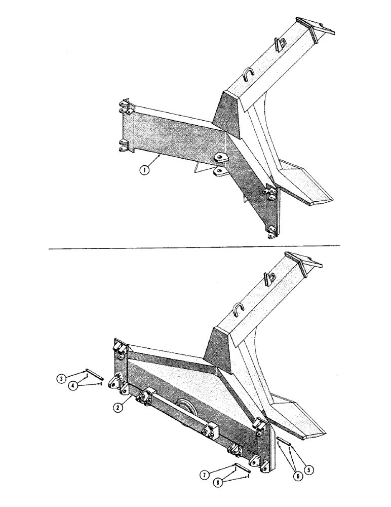 Схема запчастей Case 800 - (268) - TREE KNOCKER INSTALLATION (05) - UPPERSTRUCTURE CHASSIS