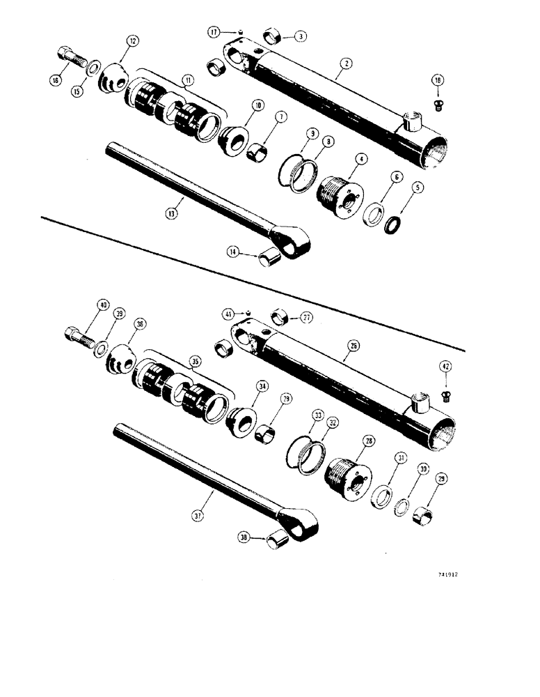 Схема запчастей Case 32S - (137A) - G32173 STABILIZER CYLNDER, 3-1/2" I.D. X 16-3/8" STROKE 