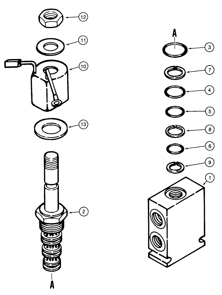 Схема запчастей Case 1825 - (6-12) - BRAKE VALVE ASSEMBLY 187505C91, EUROPEAN UNITS ONLY, P.I.N. JAF0140357 & AFTER (06) - POWER TRAIN