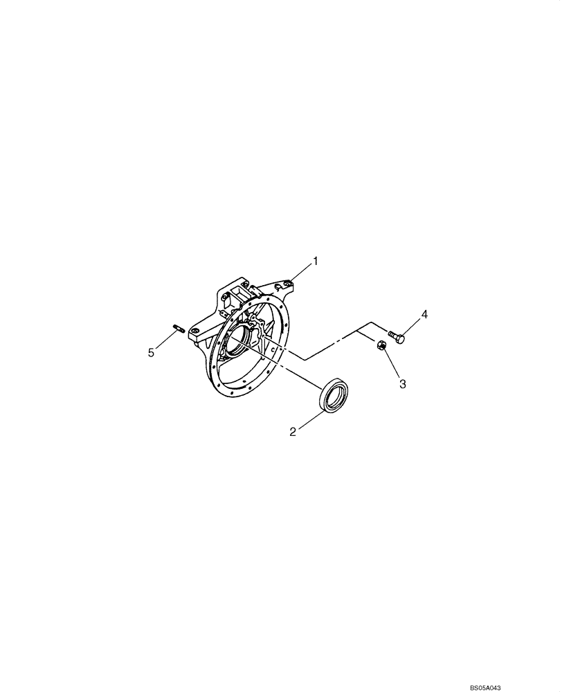 Схема запчастей Case CX225SR - (02-24) - FLYWHEEL HOUSING (02) - ENGINE