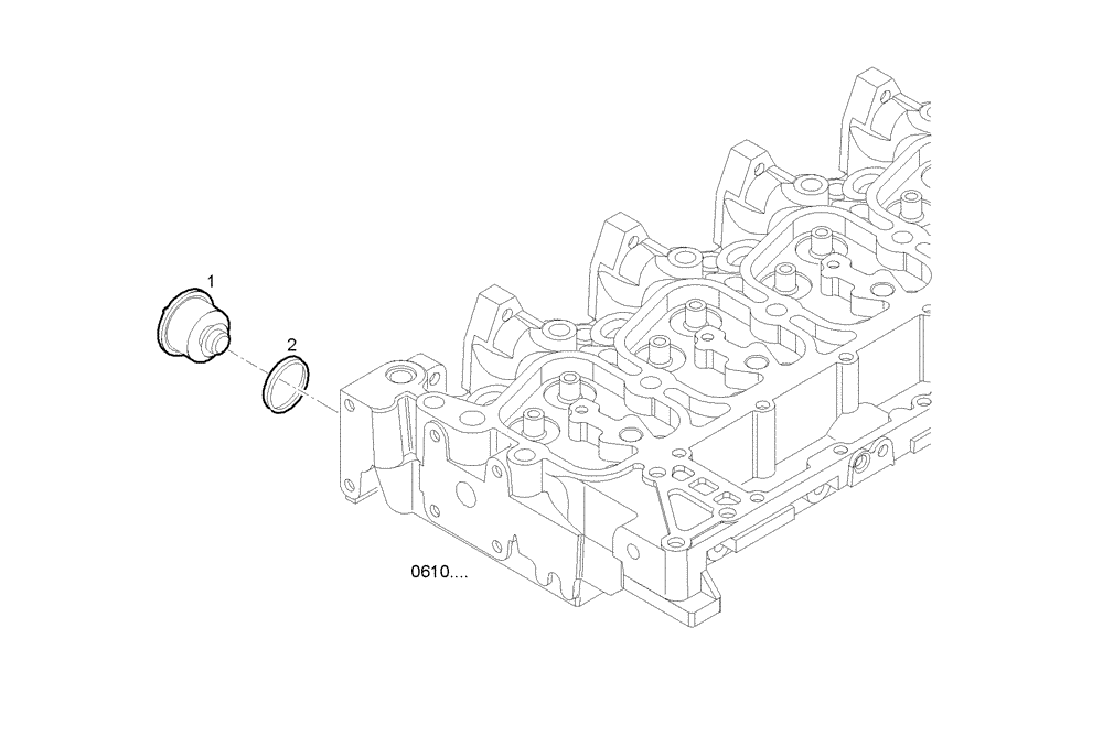 Схема запчастей Case F4GE9454K J604 - (3263.007) - THERMOSTAT 