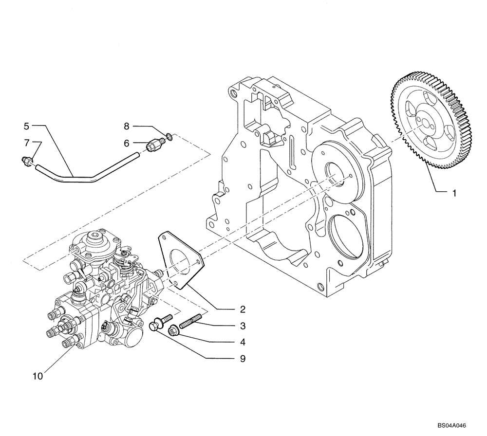 Схема запчастей Case 445 - (03-05) - FUEL INJECTION SYSTEM (03) - FUEL SYSTEM