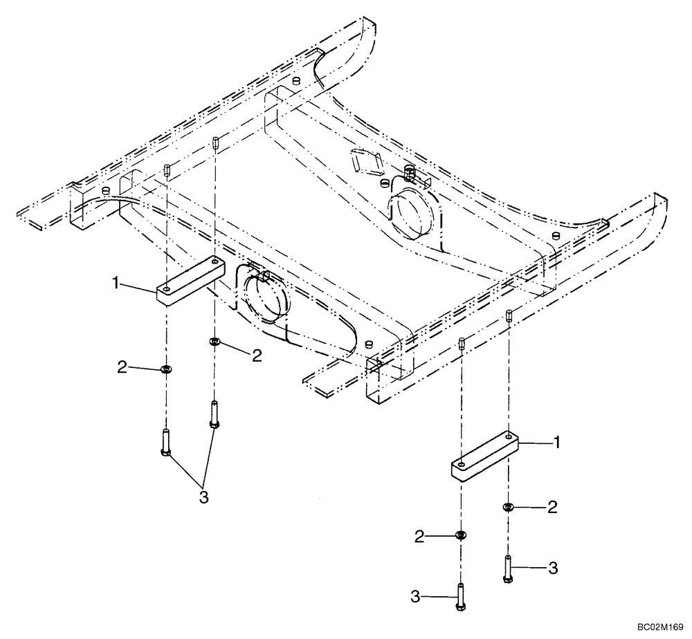 Схема запчастей Case 721D - (06-33) - AXLE, REAR - STOP (06) - POWER TRAIN