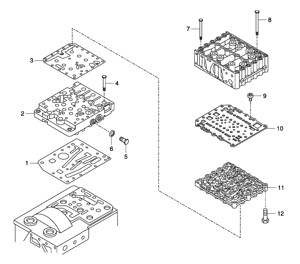 Схема запчастей Case 330 - (18A01030581[02]) - TRANSMISSION - GEARSHIFT SYSTEM (03) - Converter / Transmission